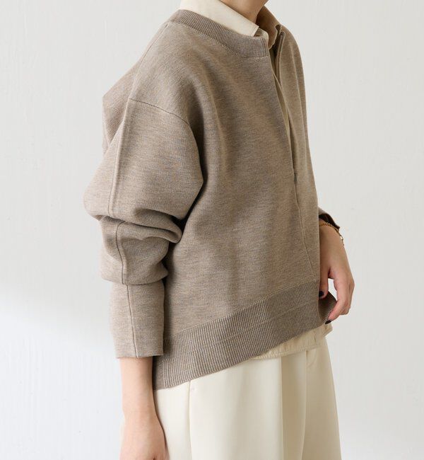  「スウェットライクラウンドヘムニット」|ニット・セーター|