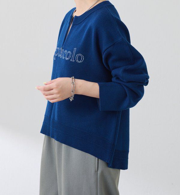  「スウェットライクラウンドヘムニット」|ニット・セーター|