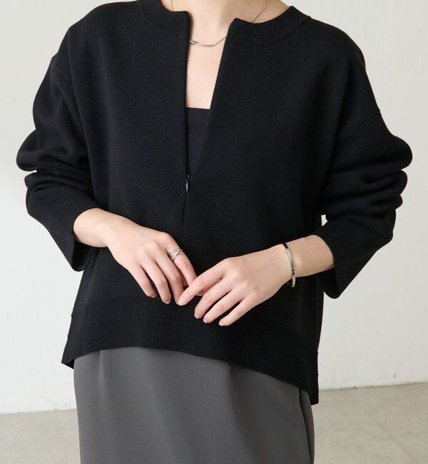  「スウェットライクラウンドヘムニット」|ニット・セーター|