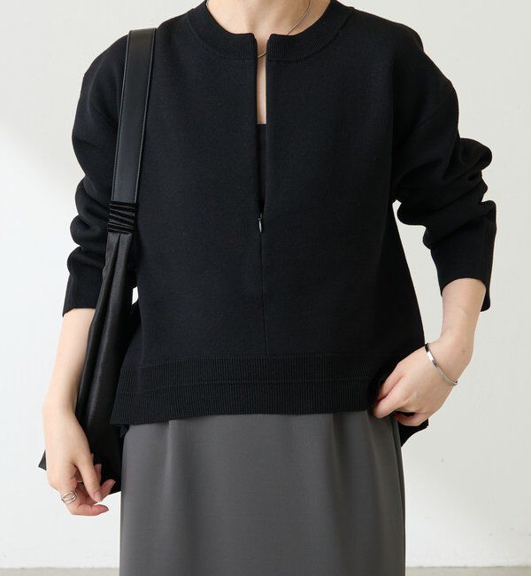  「スウェットライクラウンドヘムニット」|ニット・セーター|