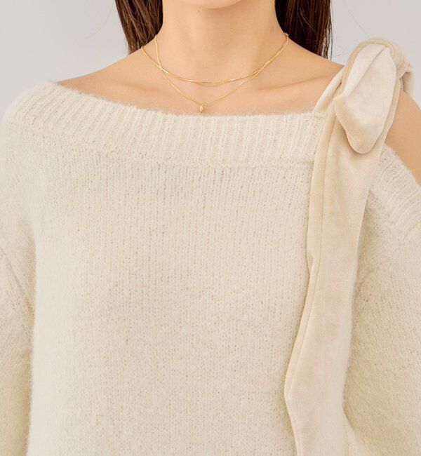  「【REVIVAL/WEB限定】ベロアリボンシャギーワンピース」|ワンピース|