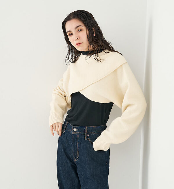 collex「2WAYショートニットプルオーバー」|ニット・セーター|