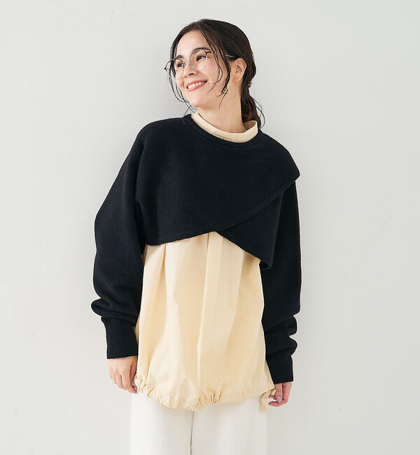 collex「2WAYショートニットプルオーバー」|ニット・セーター|