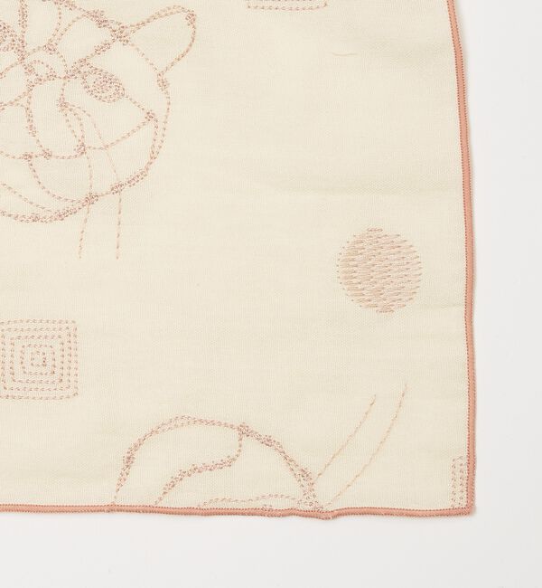 collex「【＋HAyU fabric】 ダブルガーゼ 猫刺繍ハンカチ 綿100%」|ハンカチ|