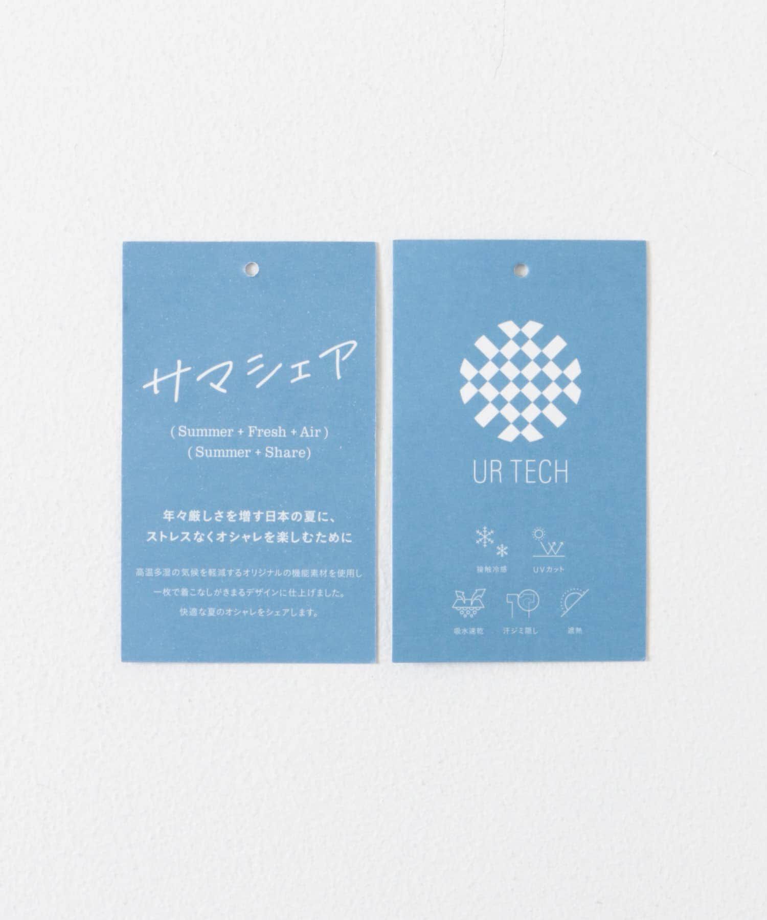 URBAN RESEARCH DOORS「『UR TECH』サマシェアウエストドロストワンピース」|ワンピース|