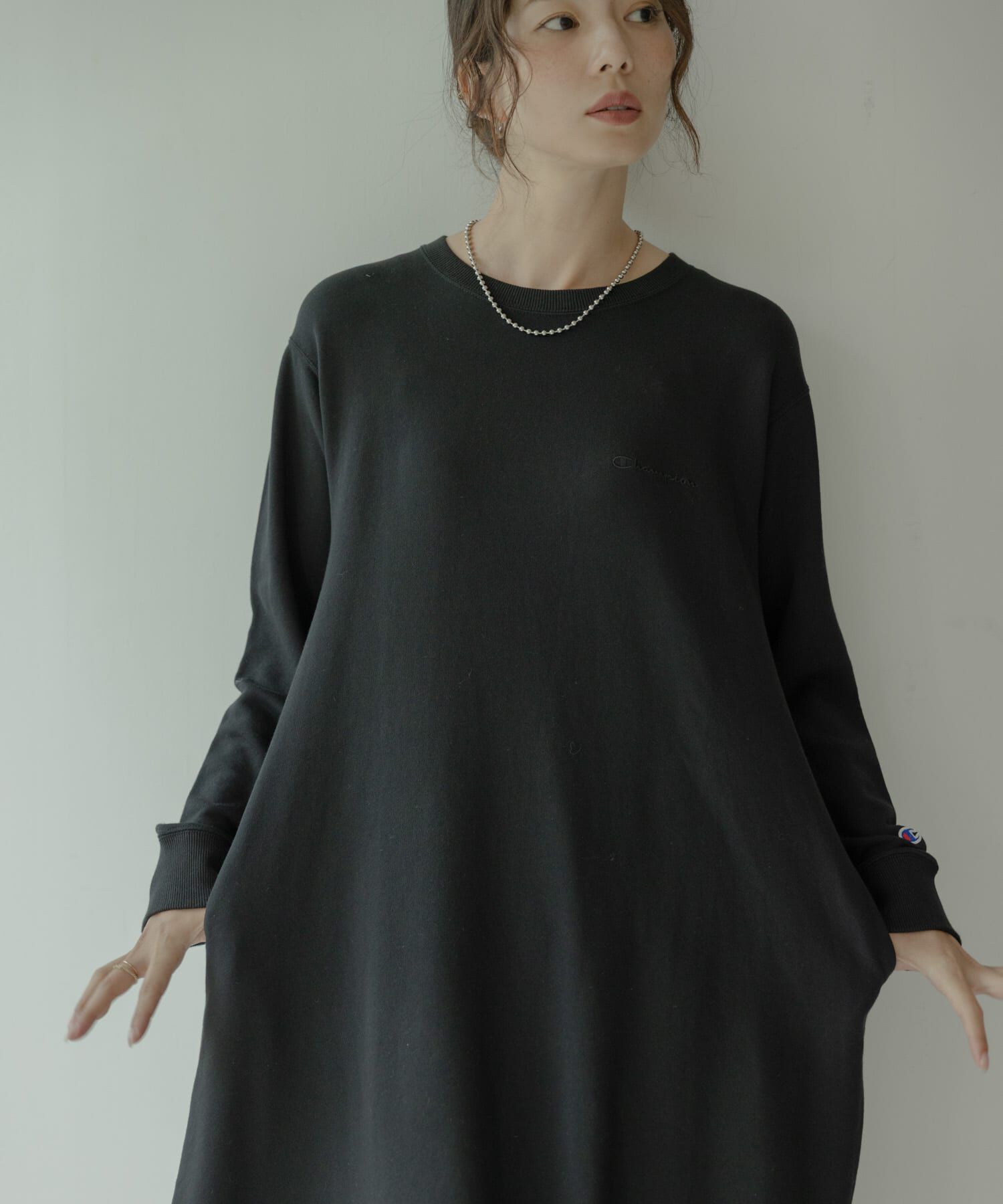 Sonny Label 「『別注』Champion&times;Sonny Label　裏毛スウェットテントワンピース」|ワンピース|