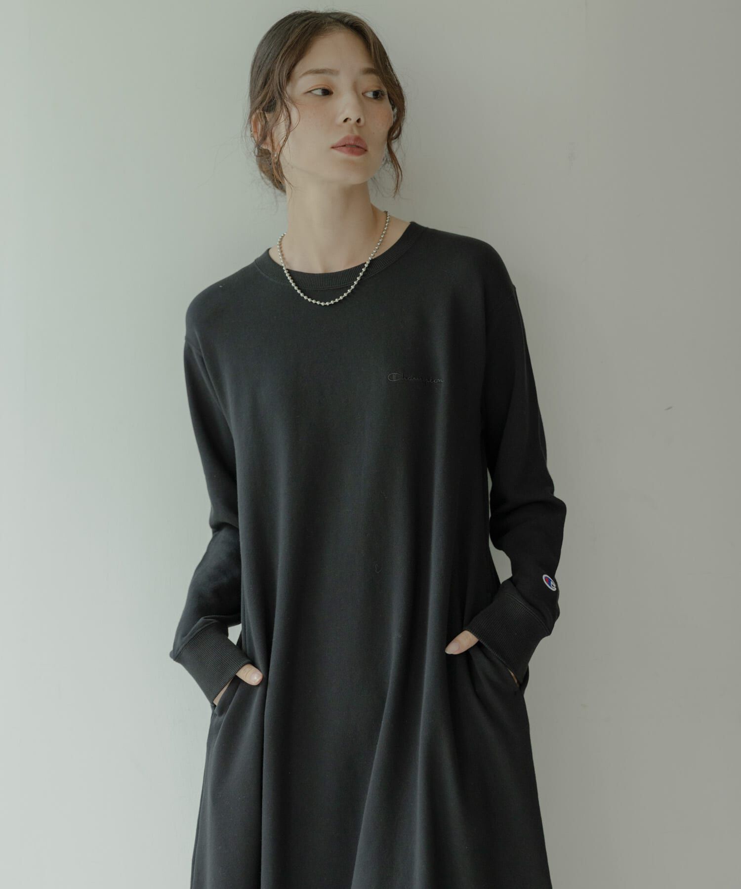 Sonny Label 「『別注』Champion&times;Sonny Label　裏毛スウェットテントワンピース」|ワンピース|