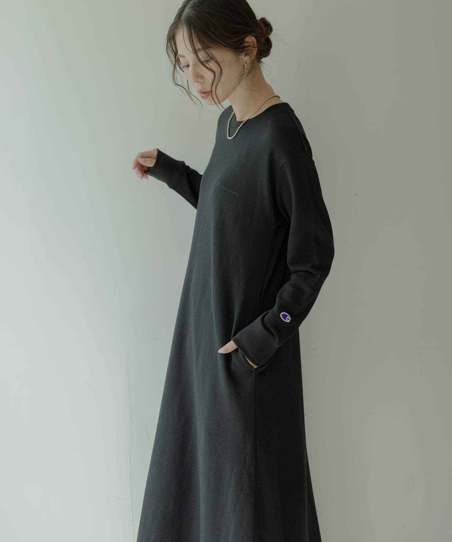 Sonny Label 「『別注』Champion&times;Sonny Label　裏毛スウェットテントワンピース」|ワンピース|