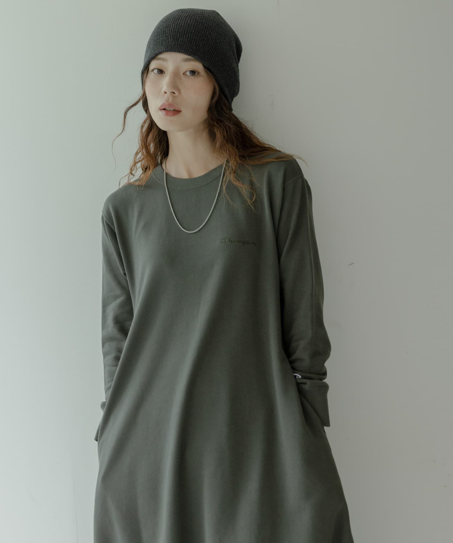 Sonny Label 「『別注』Champion&times;Sonny Label　裏毛スウェットテントワンピース」|ワンピース|