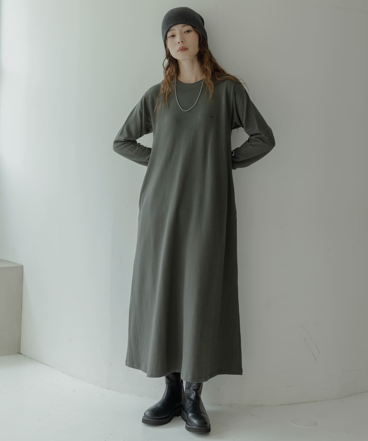 Sonny Label 「『別注』Champion&times;Sonny Label　裏毛スウェットテントワンピース」|ワンピース|