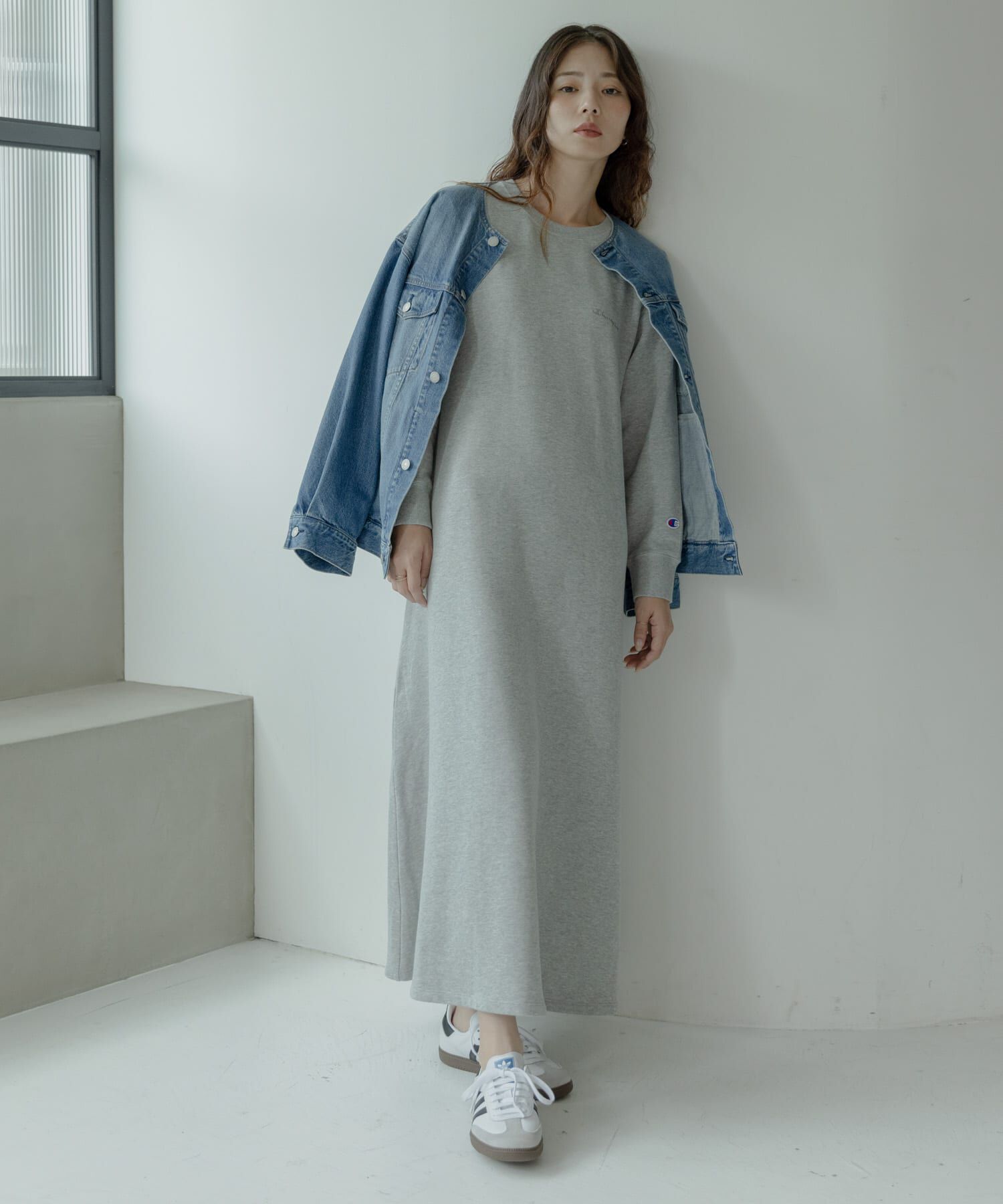 Sonny Label 「『別注』Champion&times;Sonny Label　裏毛スウェットテントワンピース」|ワンピース|