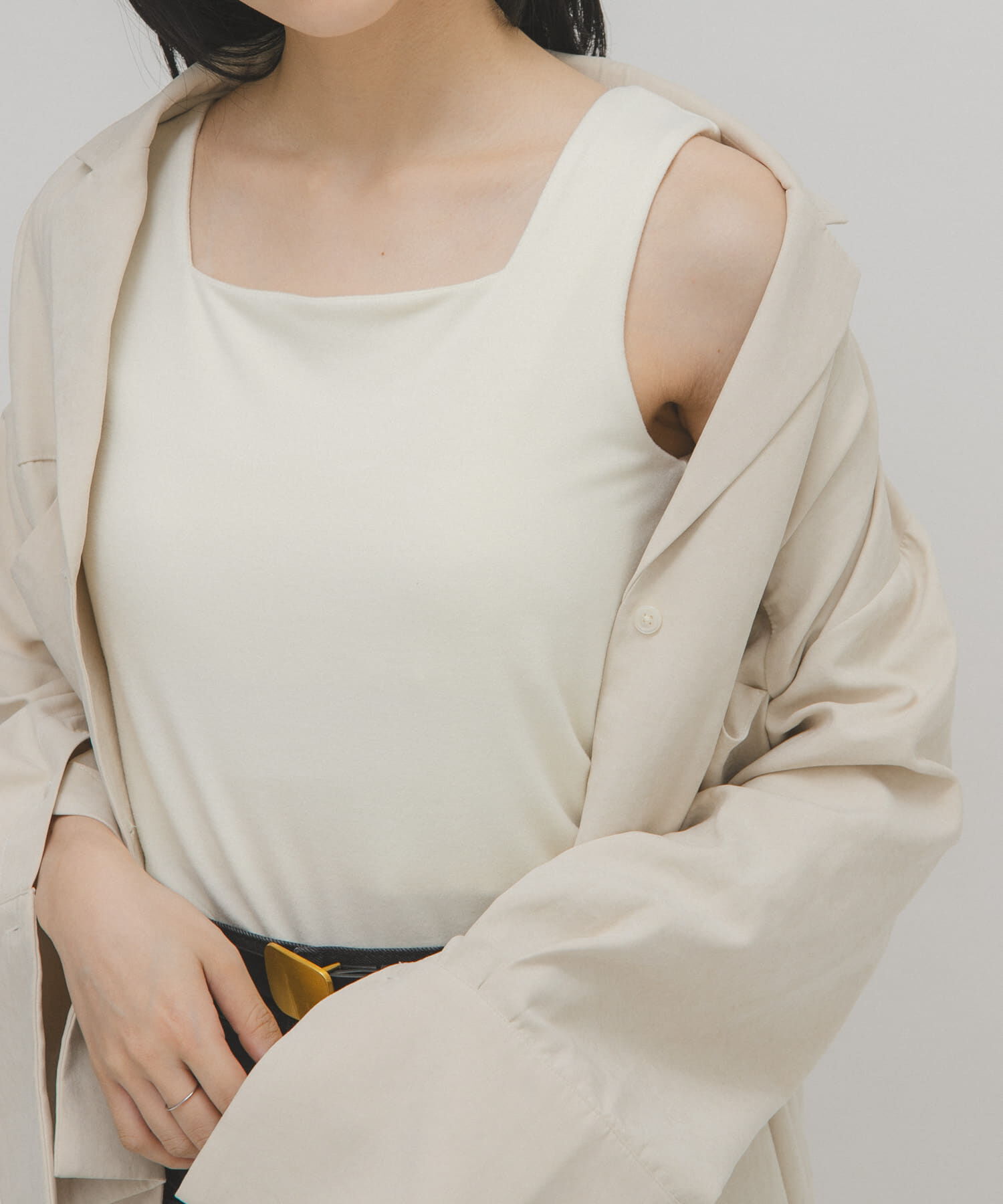  「ピーチスキン2WAYタンクトップ」|タンクトップ|