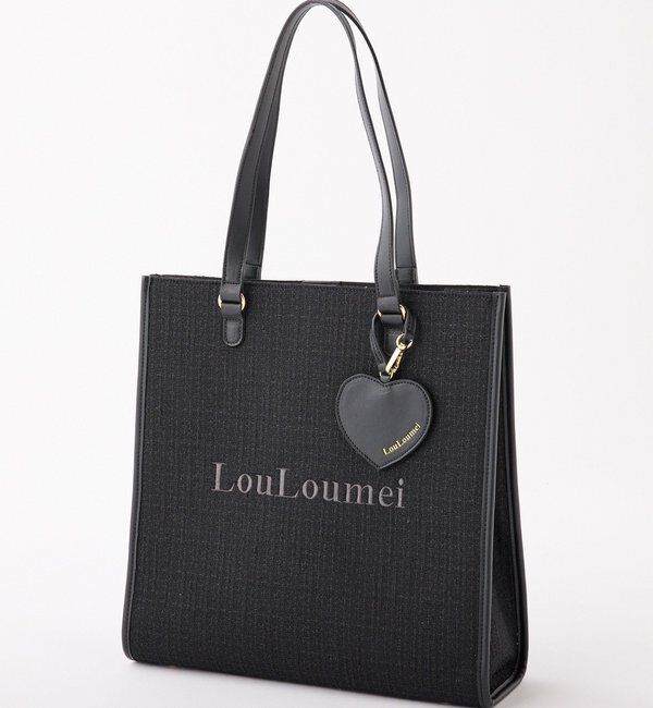  「【LouLoumei】ハートチャーム付きトートバッグ/自立可能/WEB限定」|その他|