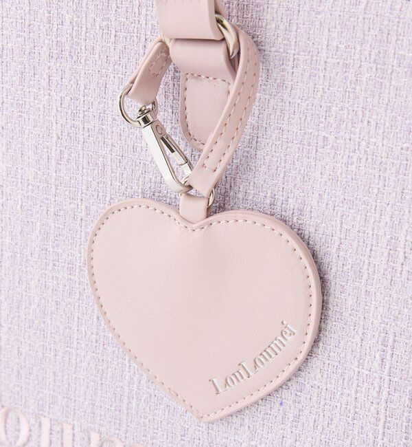  「【LouLoumei】ハートチャーム付きトートバッグ/自立可能/WEB限定」|その他|