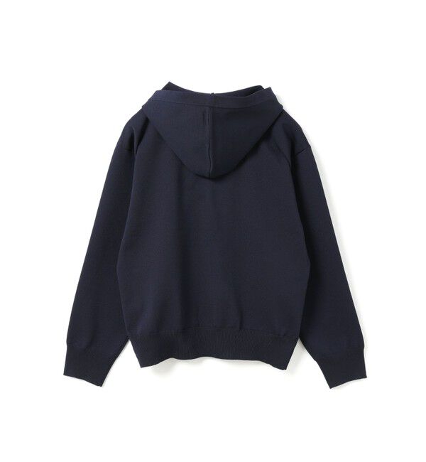 mizuiro ind「mizuiro ind ジップフードニットプルオーバー」|Tシャツ・カットソー|