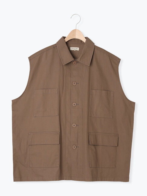 Samansa Mos2「ミリタリーベスト」|ダウンベスト・ベスト|