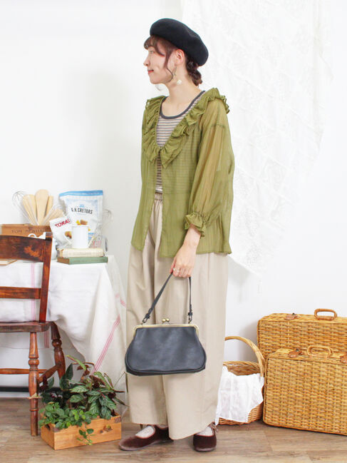 Samansa Mos2「ドローコードデザインワイドパンツ」|その他|