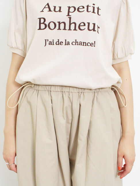 Samansa Mos2「ドローコードデザインワイドパンツ」|その他|