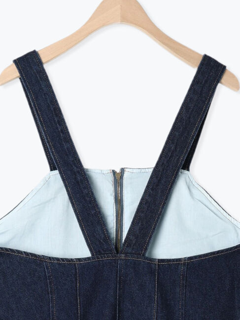 Samansa Mos2「【Sサイズ WEB限定】デニムジップジャンスカ」|ワンピース|