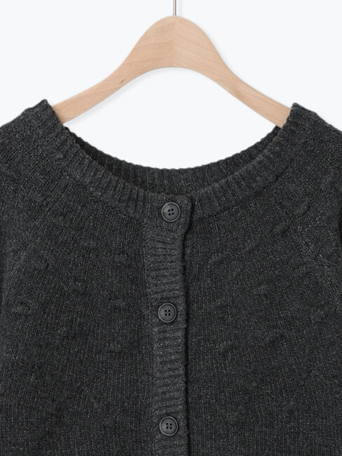 Samansa Mos2「◎求心風ぽこぽこ2WAYニット」|カーディガン|