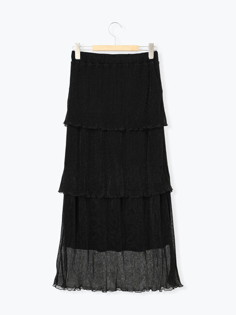 Samansa Mos2「◎ラメプリーツティアードスカート」|スカート|