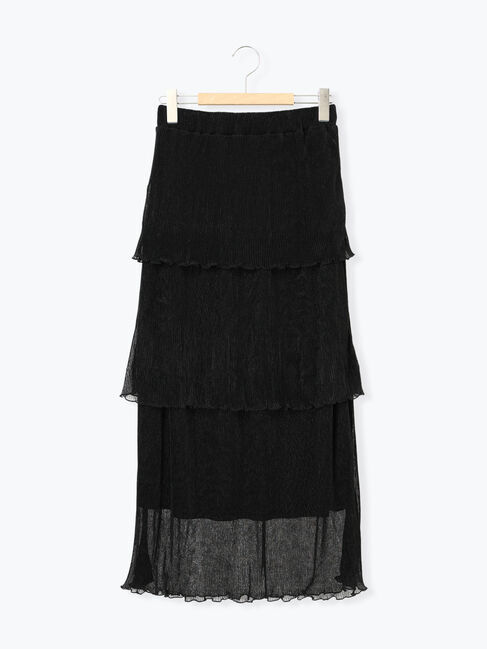 Samansa Mos2「◎ラメプリーツティアードスカート」|スカート|