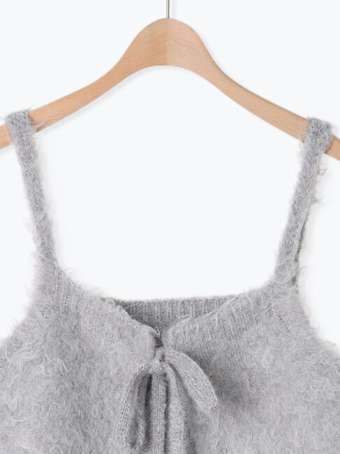 Samansa Mos2「前後2WAY起毛ニットビスチェ」|ダウンベスト・ベスト|