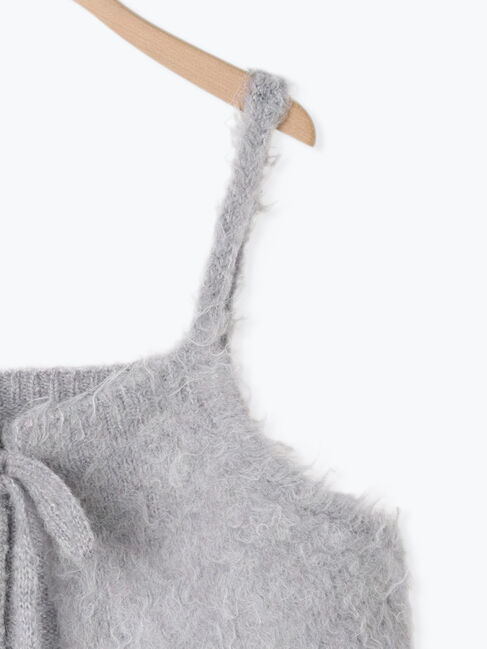 Samansa Mos2「前後2WAY起毛ニットビスチェ」|ダウンベスト・ベスト|