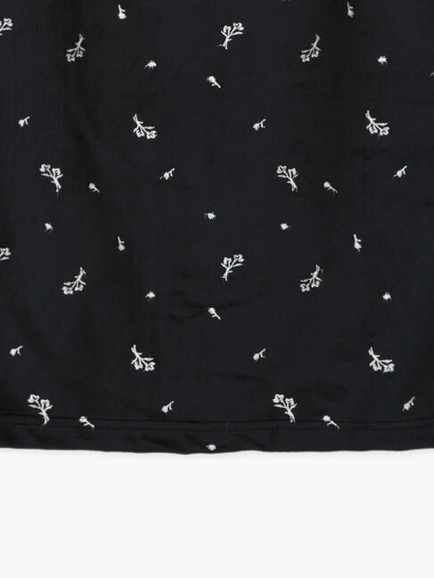 Samansa Mos2「ベロアプリーツ/刺繍アソートナロースカート」|スカート|