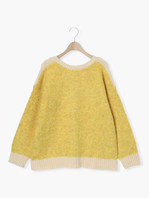 Samansa Mos2「ブークレバイカラー2WAYニット」|カーディガン|