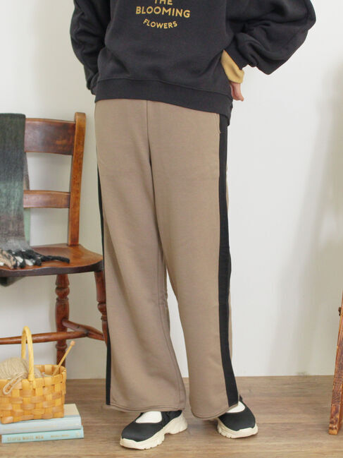 Samansa Mos2「サイドラインスウェットパンツ」|その他|