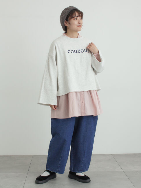 Samansa Mos2「柄アソートティアードフリルチュニック」|シャツ・ブラウス|