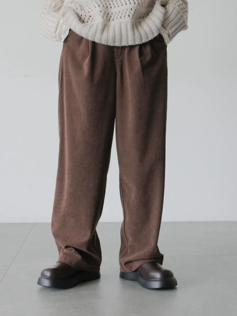 Samansa Mos2 blue「カットコールパンツ」|その他|