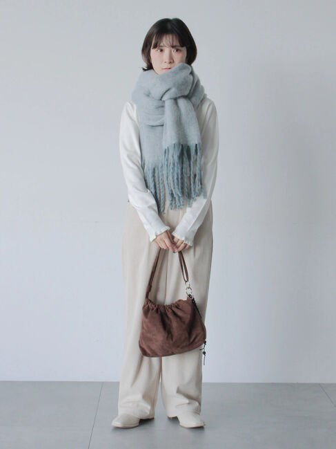 Samansa Mos2 blue「カットコールパンツ」|その他|