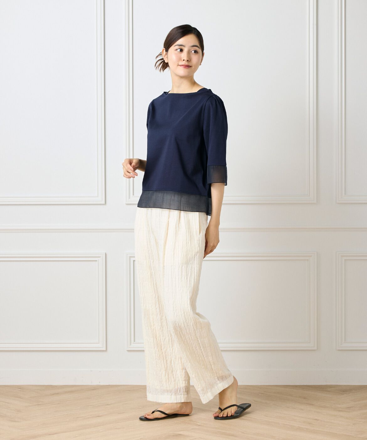 DAY by DAY it&rsquo;s international「シアー切替えプルオーバー」|Tシャツ・カットソー|