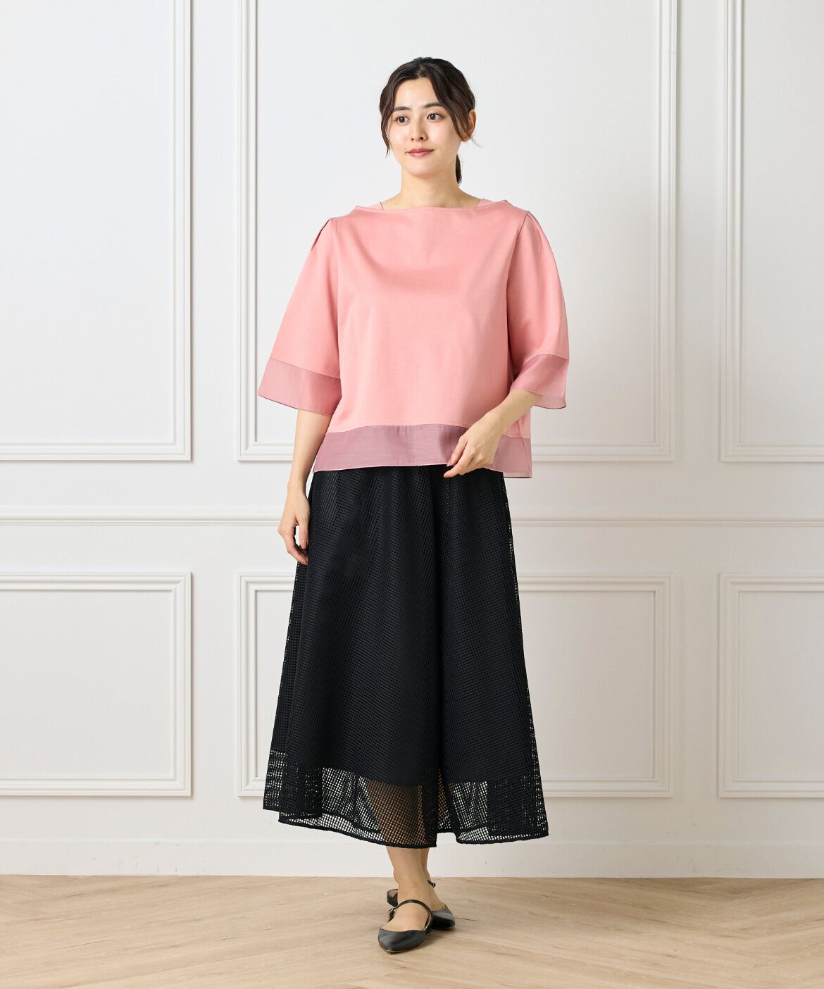 DAY by DAY it&rsquo;s international「シアー切替えプルオーバー」|Tシャツ・カットソー|