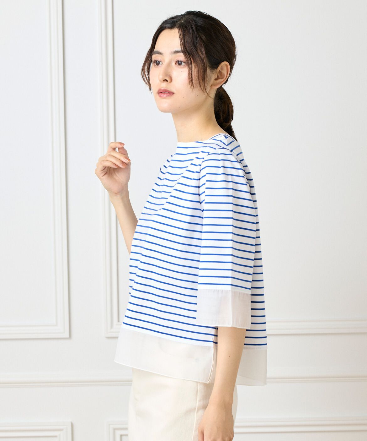 DAY by DAY it&rsquo;s international「シアー切替えプルオーバー」|Tシャツ・カットソー|