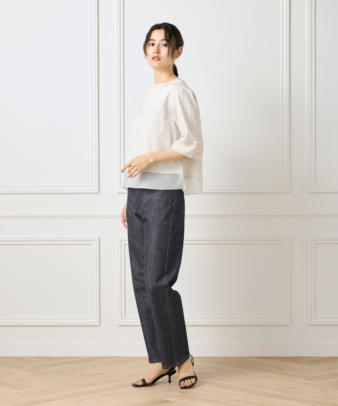 DAY by DAY it&rsquo;s international「シアー切替えプルオーバー」|Tシャツ・カットソー|