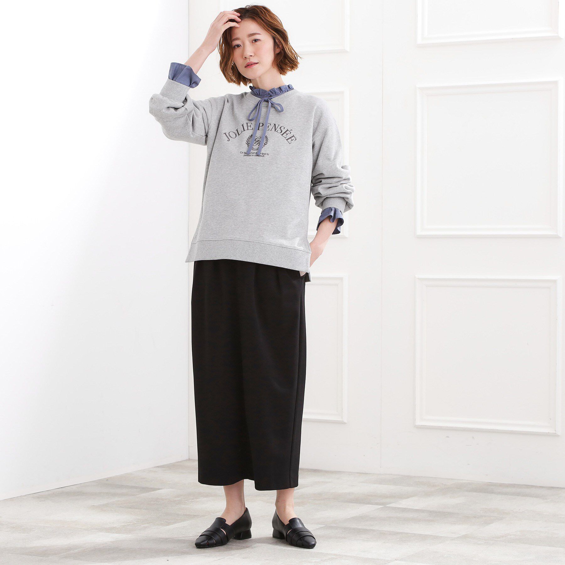 grove「刺繍ロゴ裏毛スウェットプルオーバー」|パーカー|