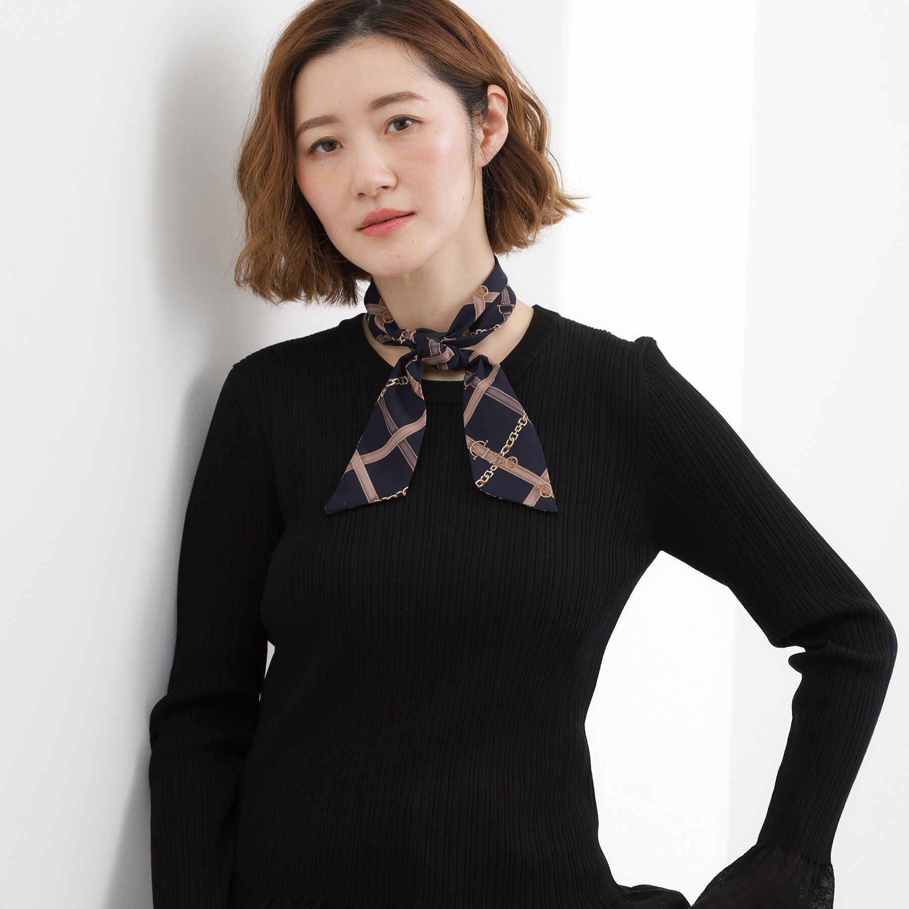 grove「ナロースカーフ【スカーフリング付】」|バンダナ・スカーフ|