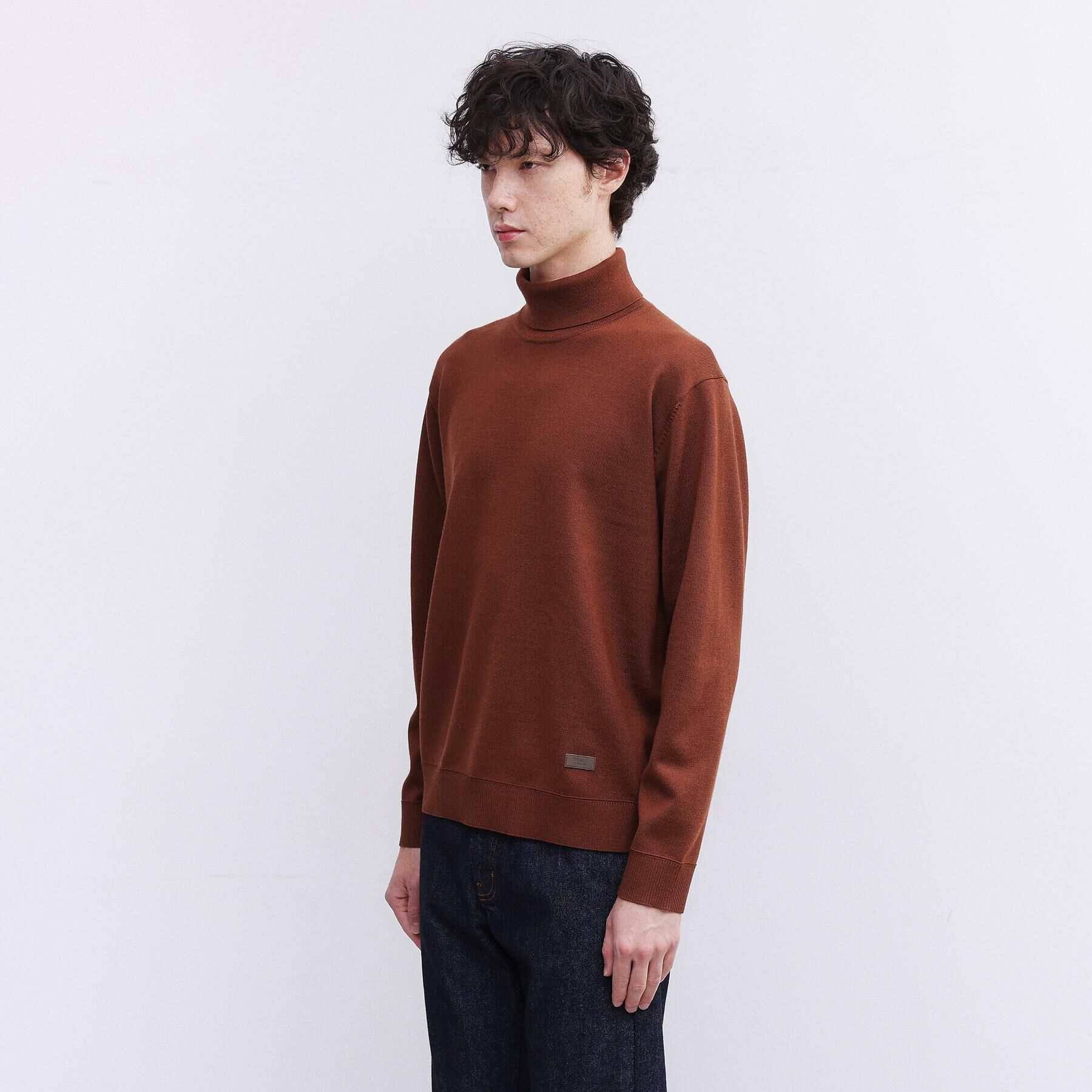 TAKEO KIKUCHI「アンチピリング タートルネック ニット」|ニット・セーター|