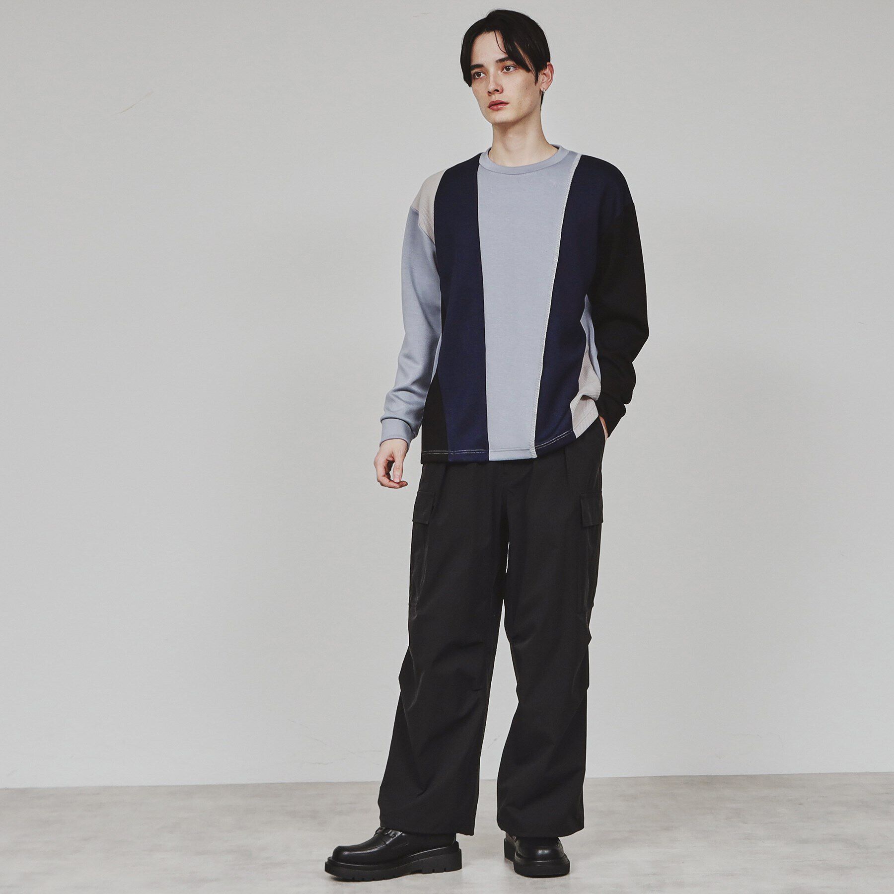 tk.TAKEO KIKUCHI「ダイヤゴナルブランケットカットソー」|Tシャツ・カットソー|