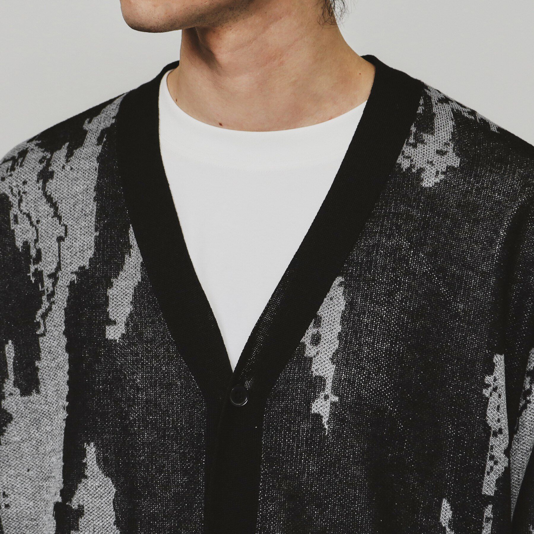 tk.TAKEO KIKUCHI「アブストラクトシアーカーディガン」|カーディガン|