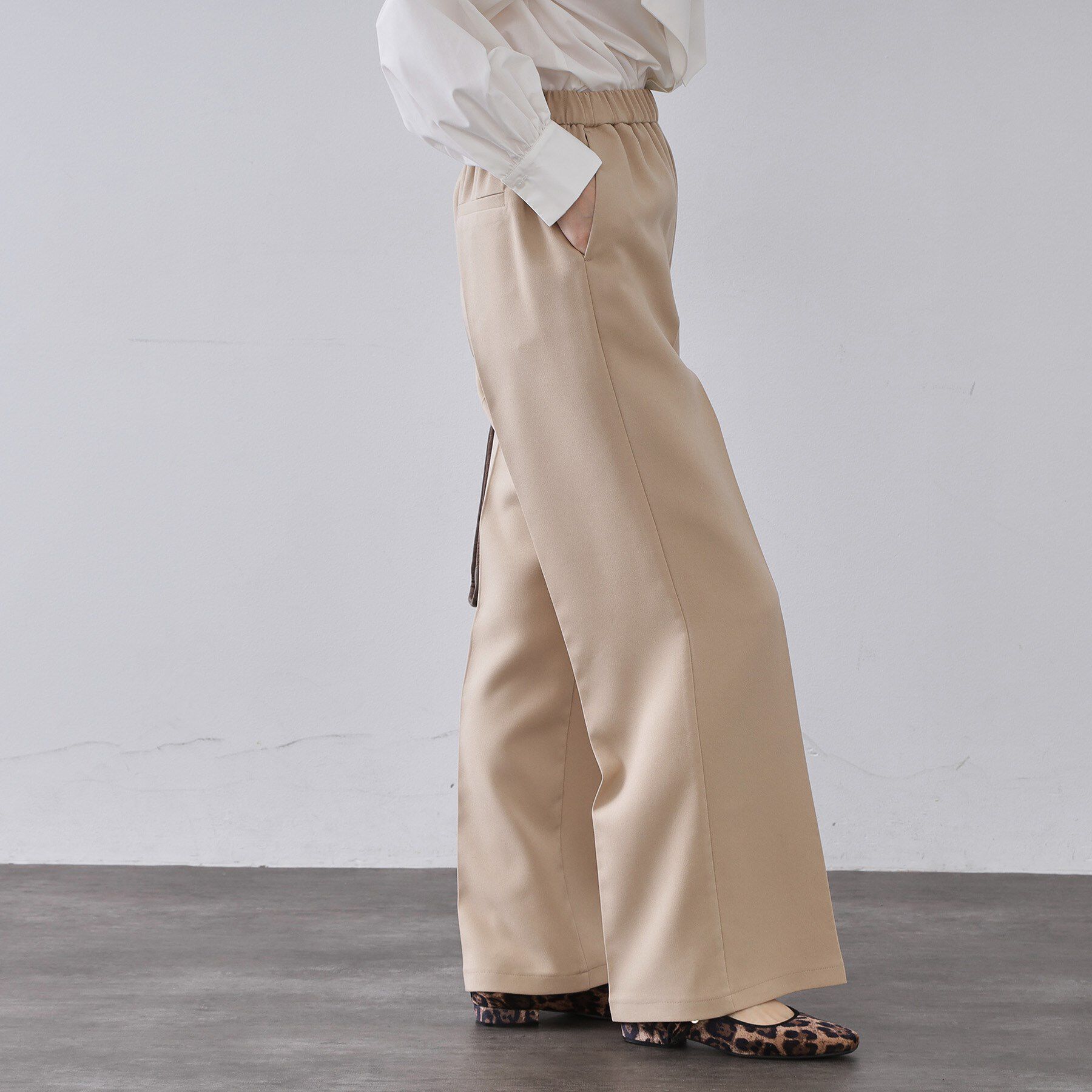 OPAQUE.CLIP「イージーフレアパンツ【洗濯機OK】」|その他|