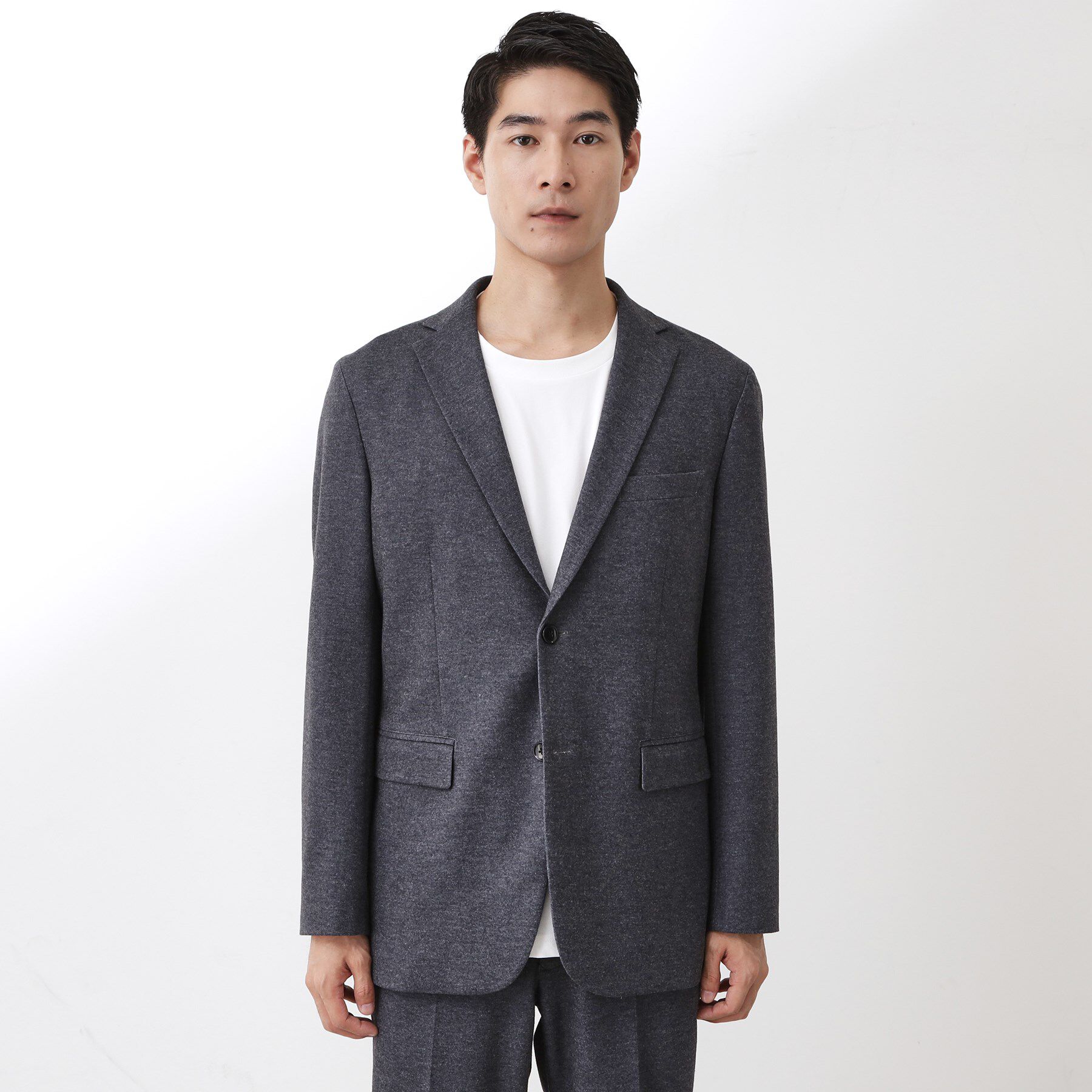 THE SHOP TK「起毛TRジャージジャケット 【洗濯機OK／ストレッチ／セットアップ可】」|テーラードジャケット|