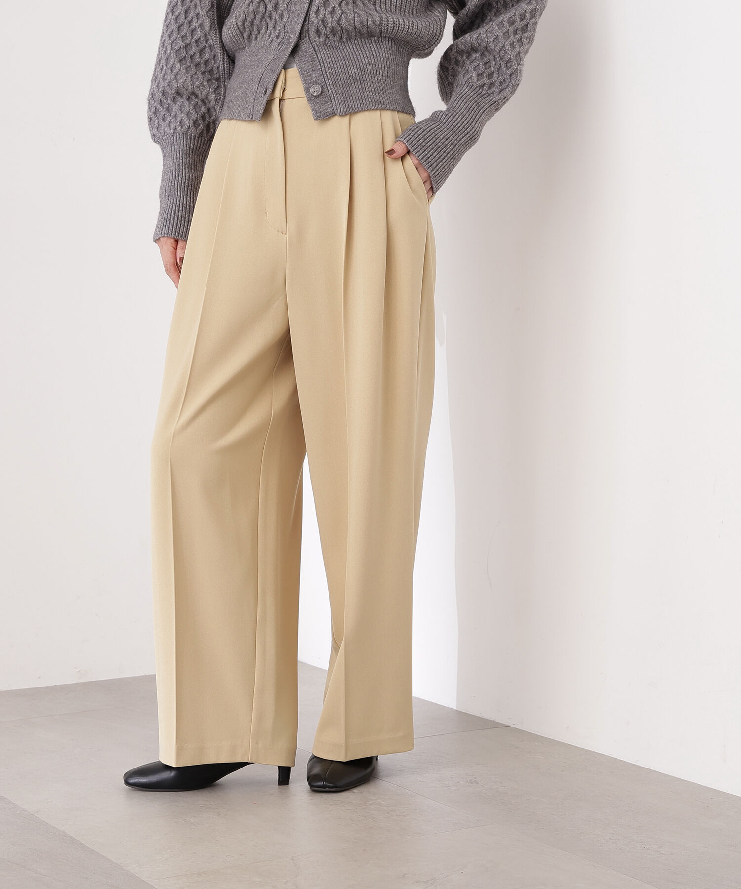  「ツータックワイドパンツ」|その他|クレイイエロ