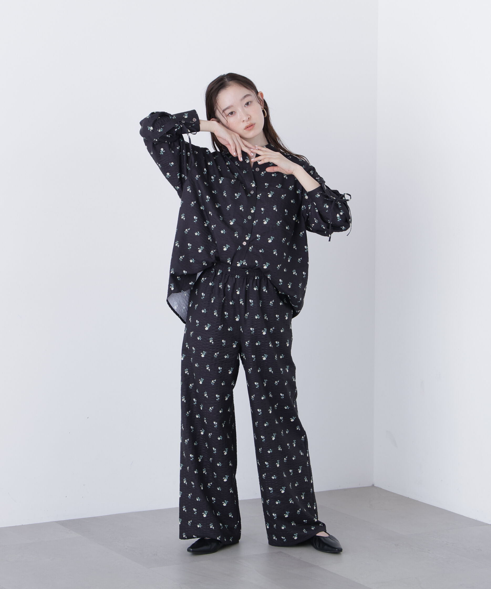  「〈N.〉フラワープリント SETUP シャツ」|シャツ・ブラウス|