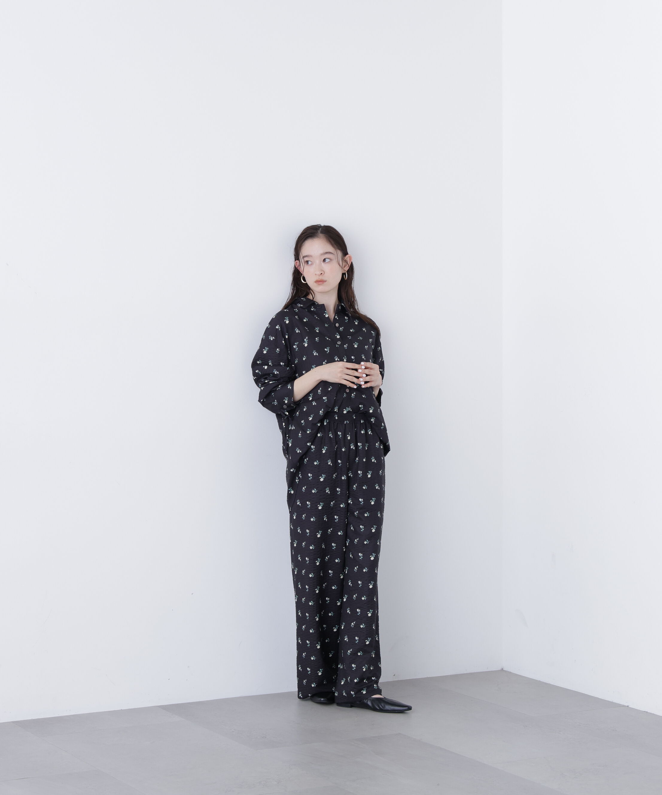  「〈N.〉フラワープリント SETUP シャツ」|シャツ・ブラウス|