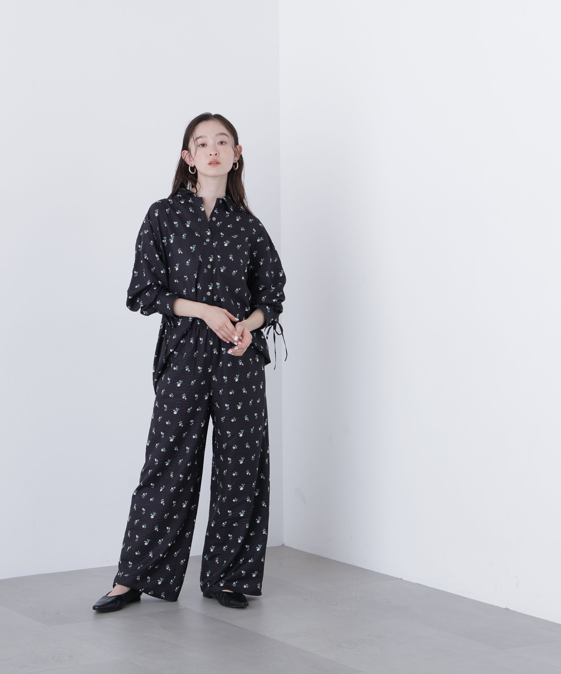  「〈N.〉フラワープリント SETUP シャツ」|シャツ・ブラウス|