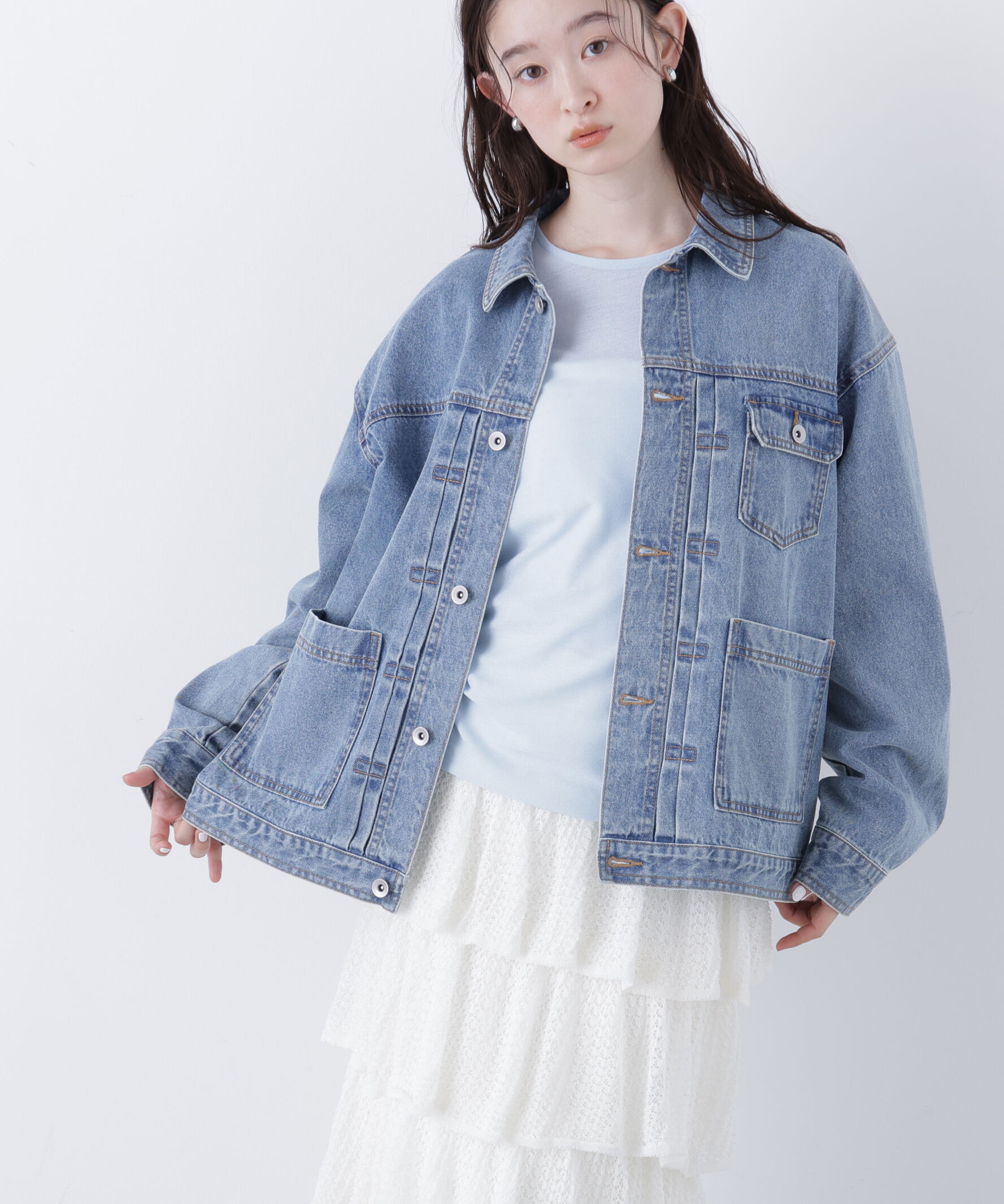  「〈N.〉オーバーデニムブルゾン」|その他|